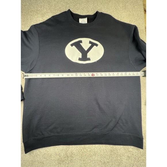 Men’s 3 XL BYU Brigham Young University Champion Crewneck Sweatshirt Blue - Picture 6 of 7